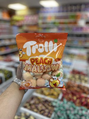 مارشمالو ترولی المانی با طعم هلو  150 گرمی اصل وارداتی  بارکد 4000512015048