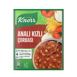 سوپ کوفته بلغور کنور kenorr مدل anali kizli با گوشت چرخ کرده و نخود وزن 70 گرم