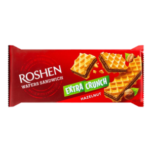 ويفر روشن فندقی 142 گرم Roshen مدل Extra Crunch Hazelnut Wafer Sandwich