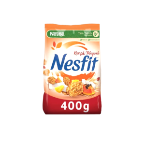 کورن فلکس رژیمی نسفیت با طعم انجیر و زرد آلو نستله 400 گرم Nestle Nesfit وارداتی بارکد 8690632020297