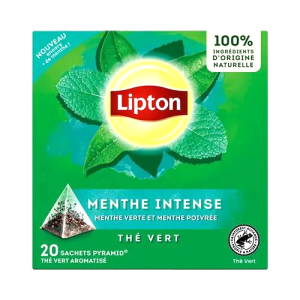 چای سبز کیسه‌ای با تکه‌های نعنا 20 عددی لیپتون 32 گرمی وارداتی ترکیه بارکد 8720608025657