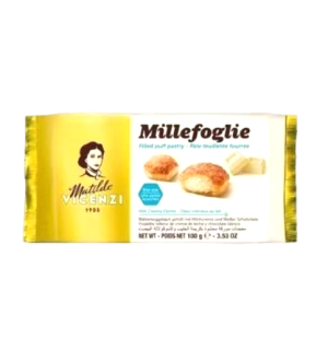 شیرینی پفی میله فولیه با مغز شکلاتی 100 گرمی ماتیلدا ویچنزی وارداتی ایتالیا بارکد 8000350008208