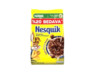 غلات صبحانه شکلاتی نسکوئیک توپی 450 گرم نستله اصلی بارکد 8690632020440