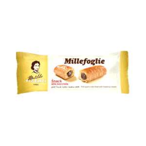 شیرینی پفی میله فولیه با مغز کرم فندق 25 گرمی مینی اسنک ماتیلدا ویچنزی بارکد 8000350003029