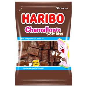 مارشملو روکش شکلاتی HARIBO Chamallows هاریبو 200 گرمی وارداتی اروپایی بارکد 5410358459880