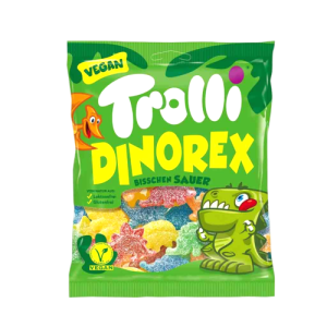 پاستیل آلمانی طرح دایناسور trolli وزن 150 گرمی وارداتی آلمانی بارکد 4000512463634